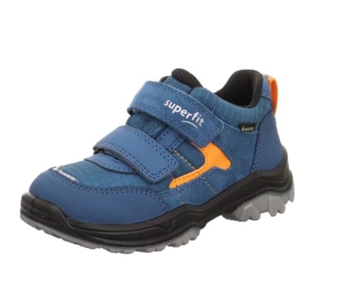 Superfit Jupiter Sneaker, BLAU/ORANGE 8070, 28 EU Schmal von Superfit