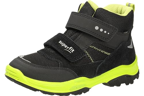 Superfit Jupiter Sneaker, SCHWARZ/HELLGRÜN 0010, 32 EU Schmal von Superfit