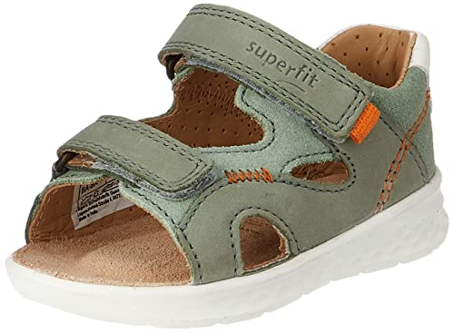 Superfit Jungen Lagoon Sandale, Hellgrün Orange 7500, 21 EU von Superfit