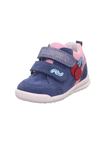 Superfit Mädchen Avrile Mini Sneaker, Blau Rosa 8000, 20 EU Schmal von Superfit