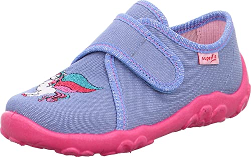 Superfit Mädchen Bonny Hausschuhe, Blau Pink 8030, 35 EU von Superfit