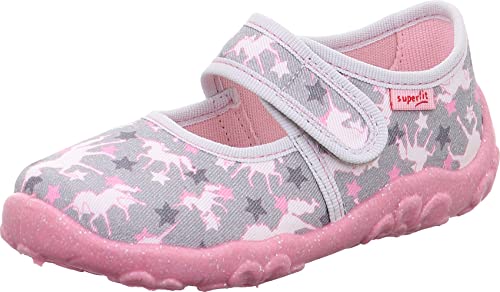 Superfit Mädchen Bonny Hausschuh, GRAU/ROSA 2030, 34 EU von Superfit