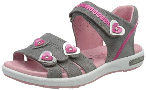 Superfit Mädchen Emily Sandalen, HELLGRAU/ROSA 2500 von Superfit