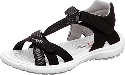 Superfit Mädchen Rainbow Riemchensandalen, (Schwarz 00), 37 EU von Superfit