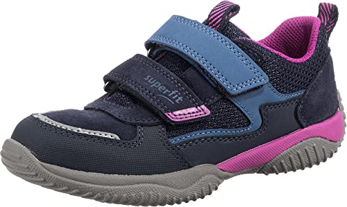 Superfit Mädchen Storm Sneaker, Blau Pink 8020, 25 EU von Superfit