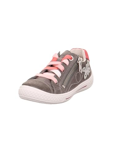 Superfit Mädchen Tensy Sneaker, Hellgrau 2000, 34 EU Weit von Superfit