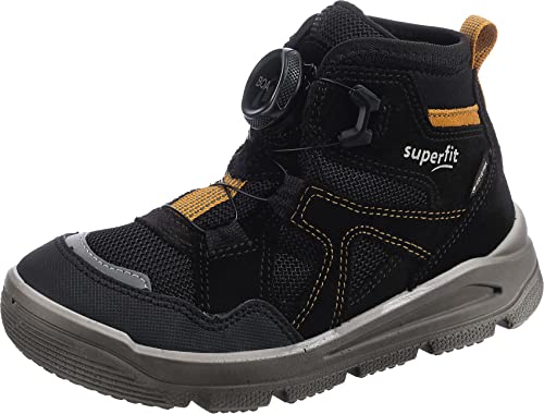 Superfit Jungen Mars leicht gefütterte Gore-Tex Sneaker, SCHWARZ/GELB 0010, 29 von Superfit