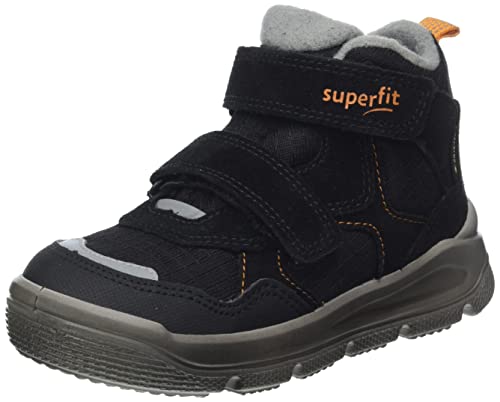 Superfit Mars leicht gefütterte Gore-Tex Sneaker, SCHWARZ/ORANGE 0010, 25 EU von Superfit