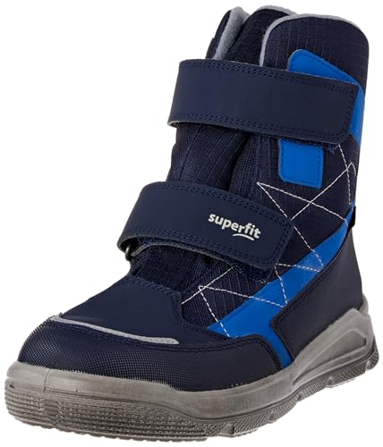 Superfit Mars warm gefütterte Gore-Tex Schneestiefel, BLAU/HELLGRAU 8000, 32 EU von Superfit