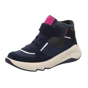 Superfit Melody Sneaker, BLAU/PINK 8010, 34 EU Schmal von Superfit