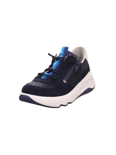 Superfit Mädchen Melody Sneaker, Blau Silber 8000, 31 EU Weit von Superfit