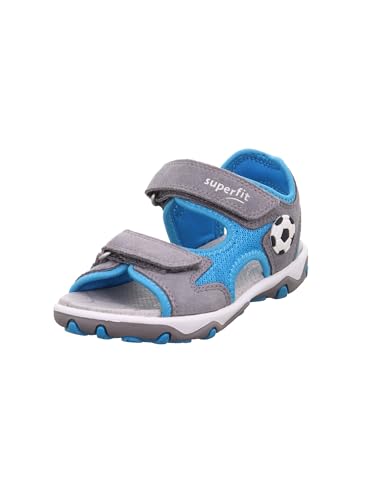 Superfit Jungen Mike 3.0 Sandale, Hellgrau Türkis 2510, 26 EU von Superfit