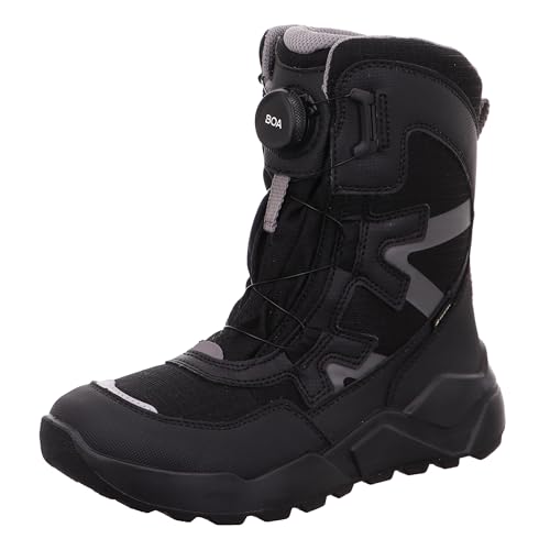 Superfit Jungen Rocket Warm gevoerde Gore-tex Schneestiefel, Schwarz Grau 0000, 40 EU Weit von Superfit