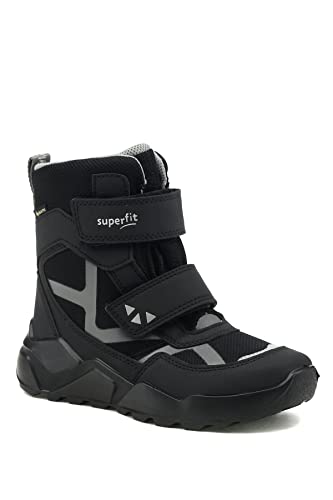 Superfit Jungen Rocket Warm Lined Gore-tex Schneestiefel, Schwarz Hellgrau 0010, 38 EU Weit von Superfit