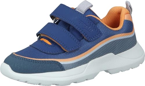 Superfit Rush Sneaker, Blau/Orange 8010, 30 EU Weit von Superfit