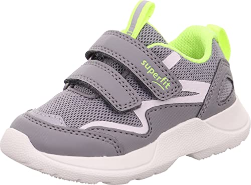 Superfit Jungen Rush Sneaker, Hellgrau Gelb 2500, 20 EU von Superfit