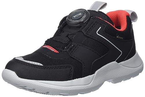 Superfit Rush Sneaker, SCHWARZ/ROT 0010, 30 EU Schmal von Superfit