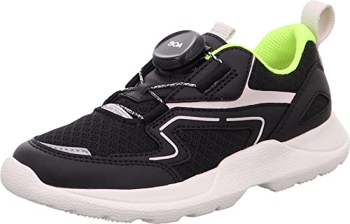 Superfit Jungen Rush Sneaker, Schwarz Weiss 0000, 32 EU von Superfit