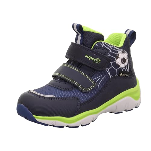 Superfit SPORT5 leicht gefütterte Gore-Tex Sneaker, Blau/Hellgrün 8000, 35 EU Weit von Superfit