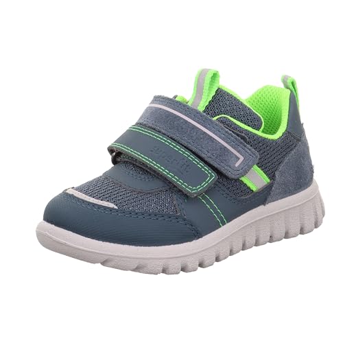 Superfit SPORT7 Mini Lauflernschuh, Blau/Hellgrün 8060, 24 EU Weit von Superfit