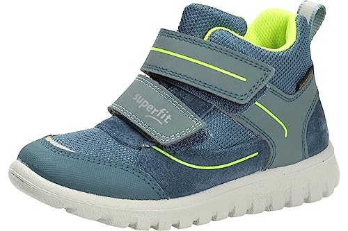 Superfit Jungen Sport7 Mini Sneaker, Blau Gelb 8000, 26 EU Schmal von Superfit