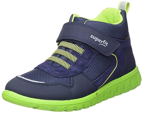 Superfit SPORT7 Mini Sneaker, BLAU/GRÜN 8000, 23 EU Schmal von Superfit