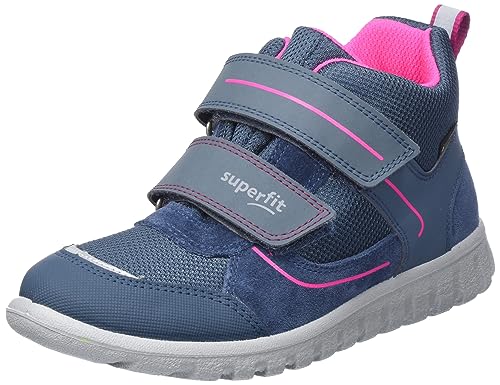 Superfit SPORT7 Mini Sneaker, BLAU/PINK 8010, 25 EU Schmal von Superfit