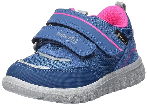 Superfit SPORT7 Mini Sneaker, BLAU/PINK 8060, 32 EU Schmal von Superfit