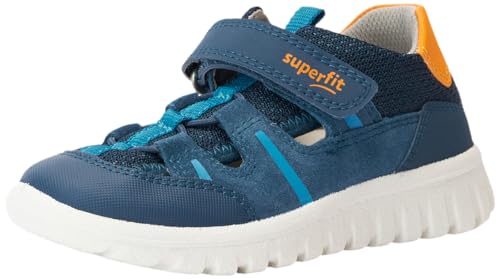 Superfit SPORT7 Mini Sneaker, Blau/Orange 8000, 25 EU von Superfit