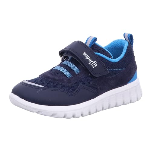 Superfit SPORT7 Mini Sneaker, Blau/Türkis 8010, 28 EU Weit von Superfit