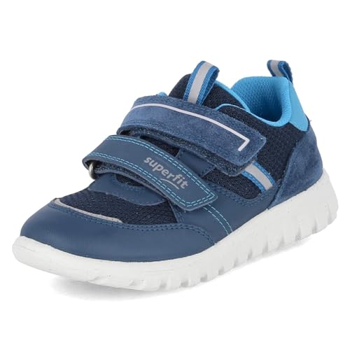 Superfit Jungen Sport7 Mini Sneaker, Blau Türkis 8040, 25 EU Weit von Superfit