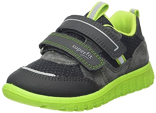 Superfit SPORT7 Mini Sneaker, GRAU/GRÜN 2000, 25 EU Schmal von Superfit