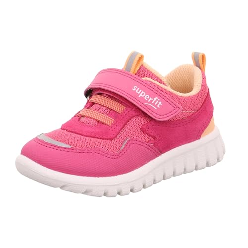 Superfit Mädchen Sport7 Mini Sneaker, Pink Orange 5510, 25 EU Weit von Superfit