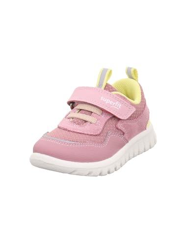 Superfit Mädchen Sport7 Mini Sneaker, Rosa Gelb 5500, 30 EU von Superfit