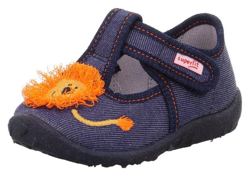 Superfit SPOTTY WMS: Mittel Hausschuh Ballerina, Klettschuh, Kindergarten Schuh mit süßem Motiv von Superfit