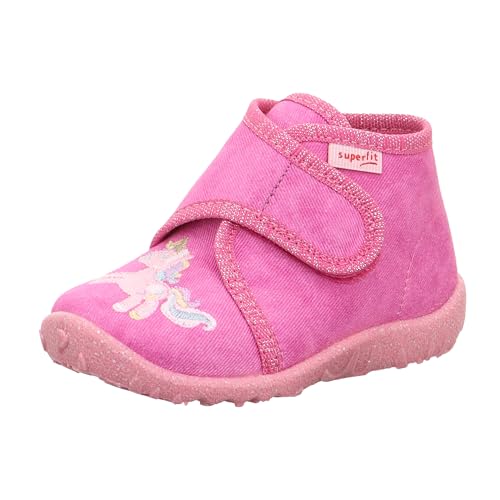 Superfit Baby Mädchen SPOTTY Hausschuhe, ROSA 5550, 22 EU von Superfit