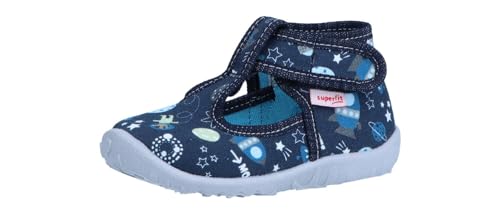 Superfit Baby-Jungen Spotty Hausschuhe, Dunkelblau/Mehrfarbig 8020, 19 EU von Superfit