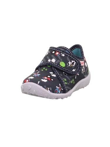 Superfit Spotty Baby Jungen BLAU/Mehrfarbig 8170 Hausschuh, 21 EU von Superfit