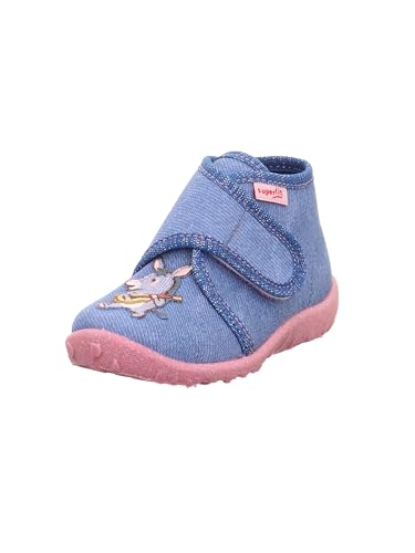 Superfit Spotty Baby Mädchen blau 8090 Hausschuh, 21 EU von Superfit