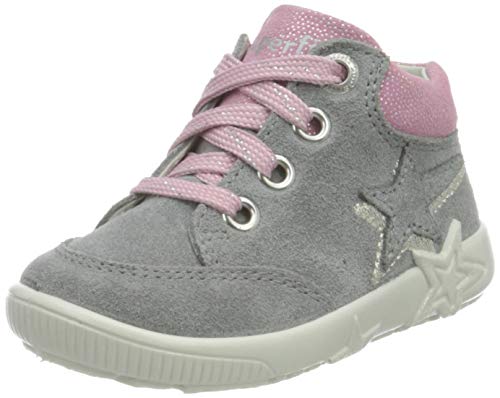 Superfit Mädchen Starlight Lauflernschuh, HELLGRAU/ROSA 2500, 24 EU von Superfit