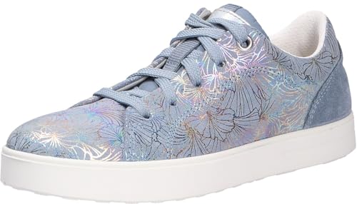 Superfit Mädchen Stella Sneaker, Blau Silber 8000, 27 EU Weit von Superfit