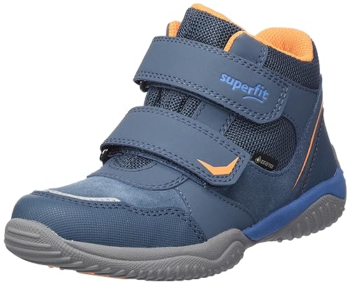 Superfit Storm Sneaker, BLAU/ORANGE 8040, 29 EU Schmal von Superfit