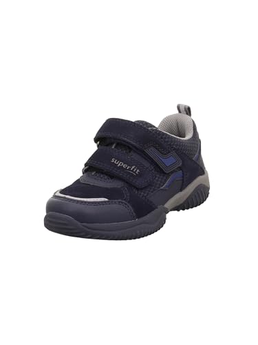 Superfit Jungen Storm Sneaker, Blau Grau 8000, 37 EU Weit von Superfit