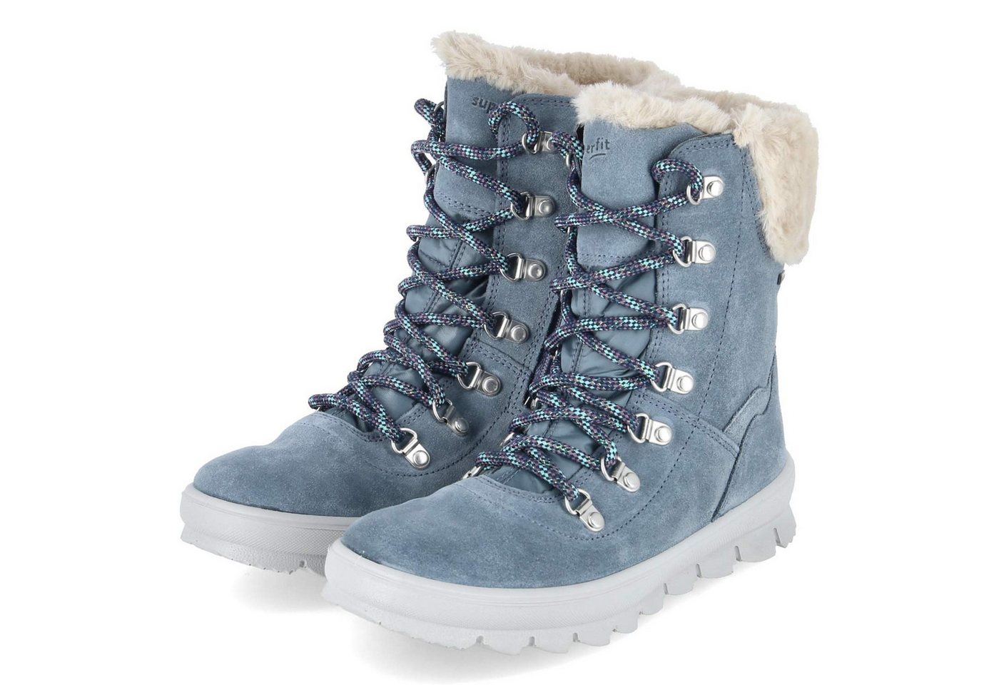 Superfit Superfit 1-000220-8010 Mädchen Leder & Textil blau Winterstiefel von Superfit