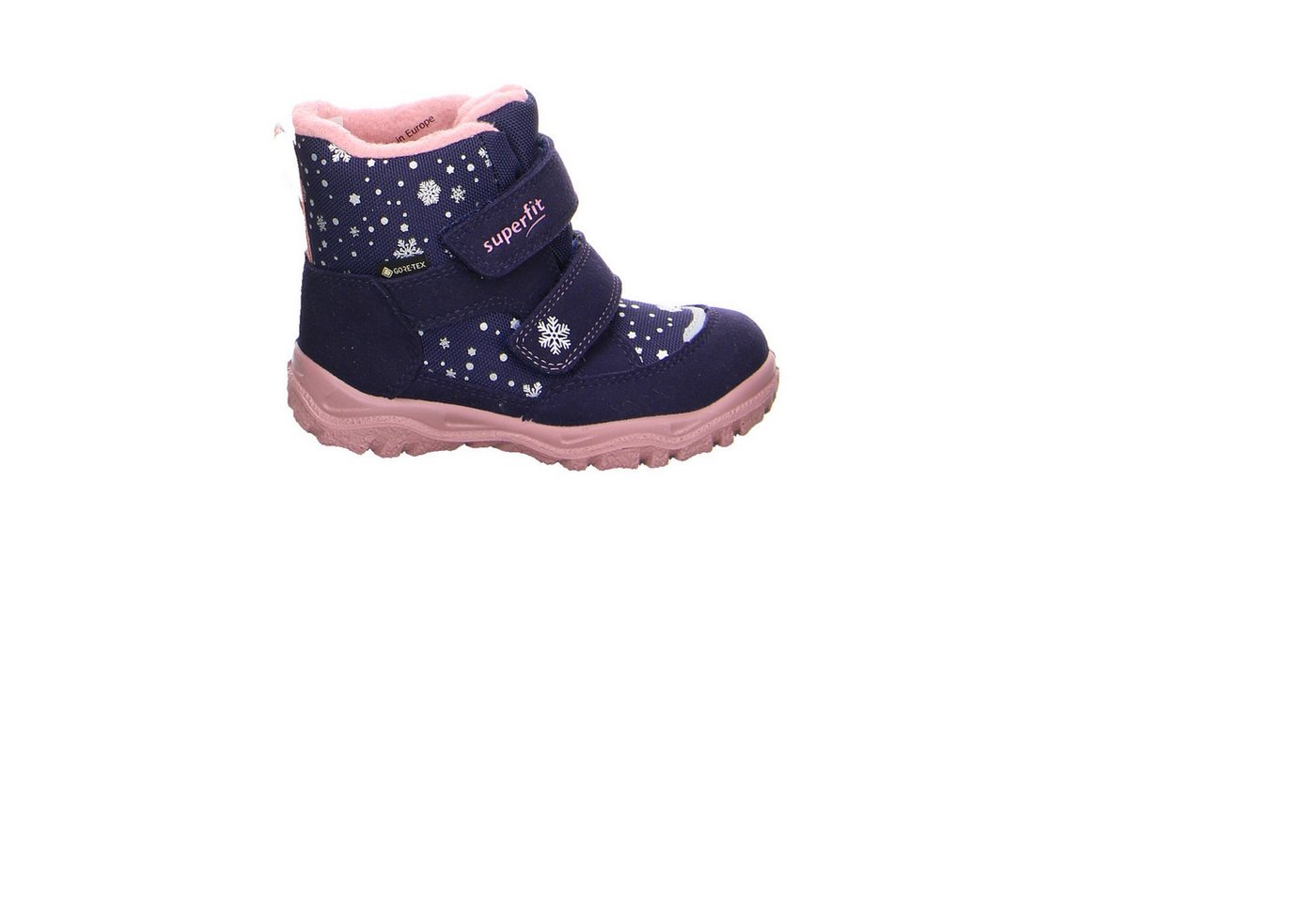 Superfit Superfit Husky1 Synthetik Klettstiefel Winter Mädchen blau Winterstiefelette von Superfit