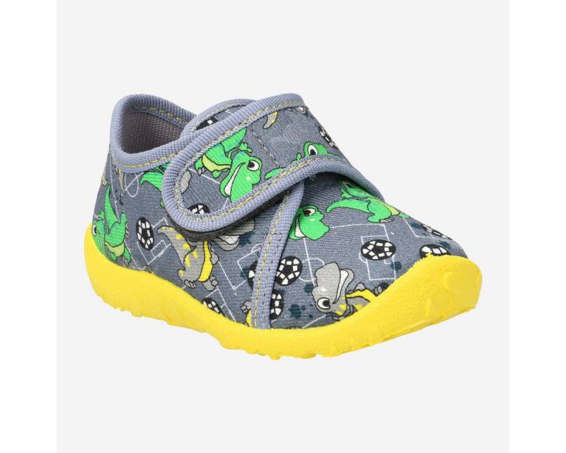 Superfit Superfit SPOTTY, Hausschuhe in Grau, kombiniert für Kinder Hausschuh von Superfit