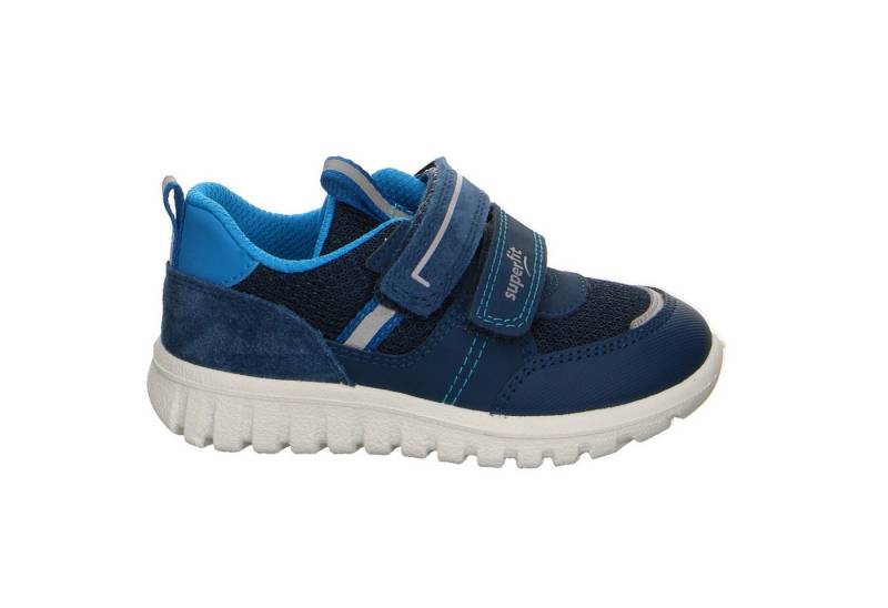 Superfit Superfit Sport7 Mini Synthetik Kletthalbschuh Jungen blau Klettschuh von Superfit