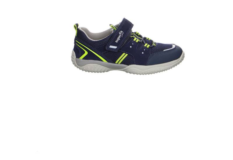 Superfit Superfit Sportschuh Leder Storm Synthetik Kletthalbschuh Jungen blau Klettschuh von Superfit