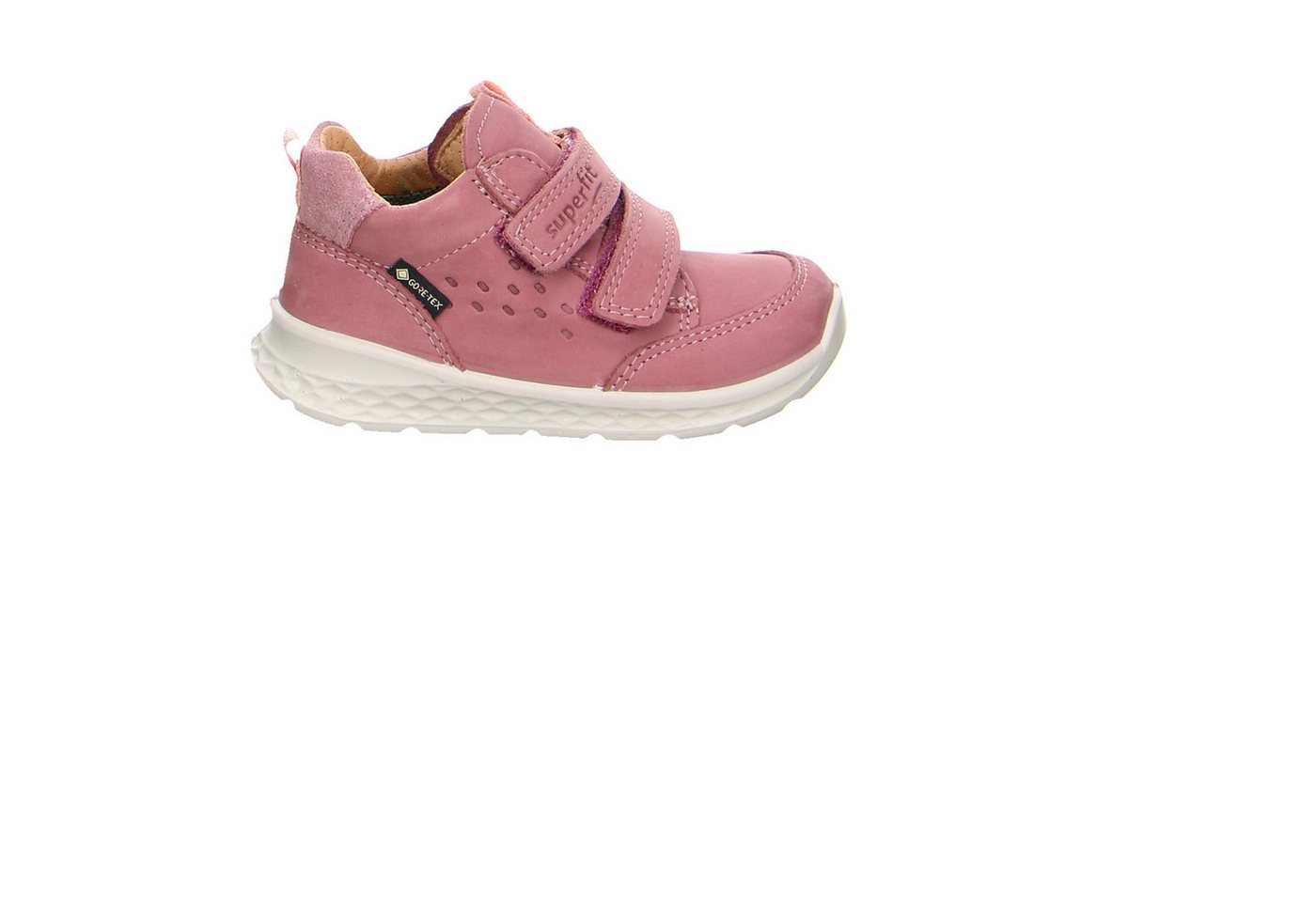 Superfit Superfit Stiefelette Leder Breeze Nubuk Kletthalbschuh Mädchen blau Klettschuh von Superfit