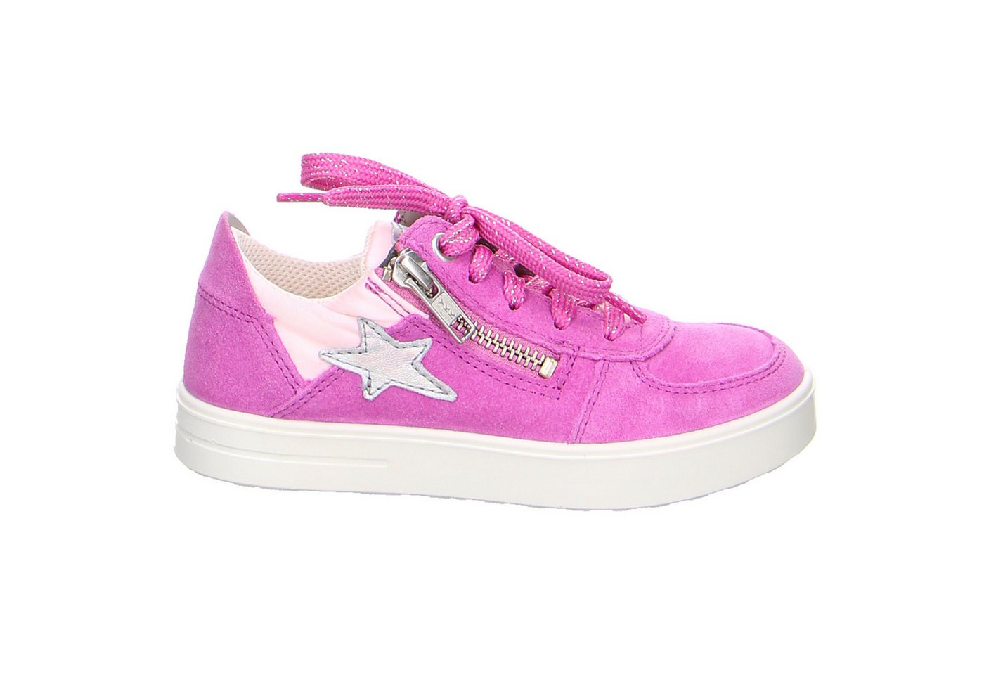 Superfit Superfit Velour Schnüschuhe Mädchen blau Klettschuh von Superfit